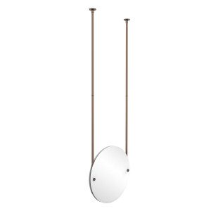 Allied Brass CH-90-VB Venitian Bronz Round Frameless Ceiling-hung Mirror
