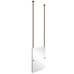 Allied Brass CH-92-ABZ Rectangle Ceiling-hung Mirror in Antique Bronze