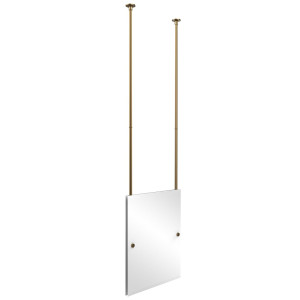 Allied Brass CH-92-BBR Rectangle Ceiling-hung Mirror in Brushed Bronze