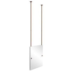 Allied Brass CH-92-VB Rectangle Ceiling-hung Mirror in Venitian Bronze