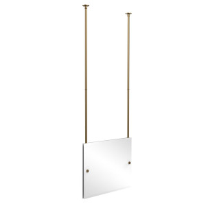 Allied Brass CH-93-BBR Rectangle Ceiling-hung Mirror in Brushed Bronze