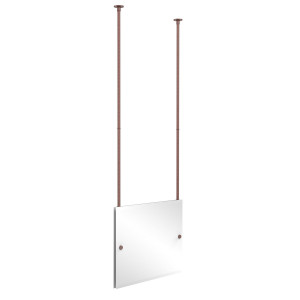Allied Brass CH-93-CA Rectangle Ceiling-hung Mirror in Antique Copper