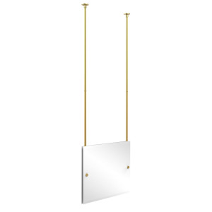 Allied Brass CH-93-PB Rectangle Ceiling-hung Mirror in Polished Brass