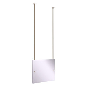 Allied Brass CH-93-PEW Rectangle Ceiling-hung Mirror in Antique Pewter