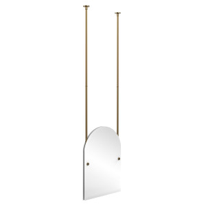 Allied Brass CH-94-BBR Arched Top Ceiling-hung Mirror in Brushed Bronze