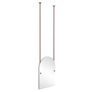 Allied Brass CH-94-CA Arched Top Ceiling-hung Mirror in Antique Copper