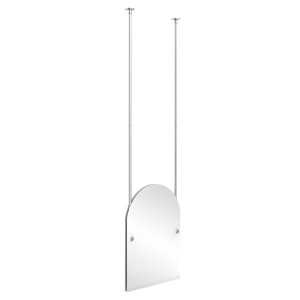Allied Brass CH-94-PC Arched Top Ceiling-hung Mirror in Polished Chrome