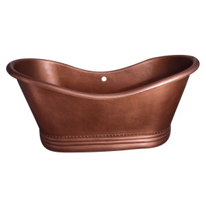 Barclay Allegro COTDSN66P-AC 66 Inch Copper Double Slipper Bathtub