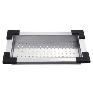 Kraus Stainless Steel Colander, 17 1/2