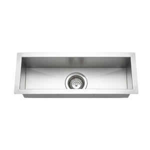 Houzer CTB-2385 Contempo Trough Series Undermount Stainless Steel Bar/Prep Sink