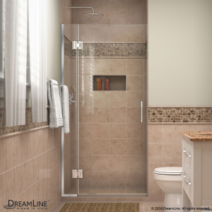 DreamLine D12472 Unidoor-X 30 in. W x 72 in. H Hinged Shower Door