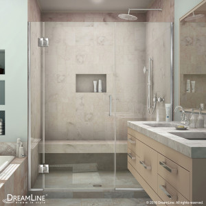 DreamLine D1260672 Unidoor-X 38 - 38 1/2 in. W x 72 in. H Hinged Shower Door