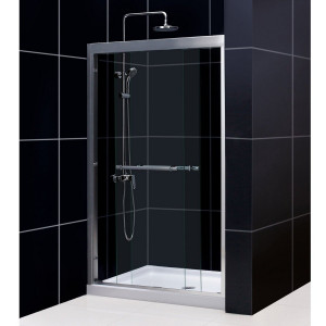 Dreamline DL-6955C-..CL Duet Sliding Shower Door and 36