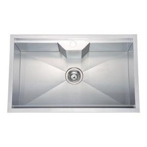 Dawn DSQ2817 30-3/4”L x 18-7/8”W x 9-1/2”D Dual Mount Square Single Bowl