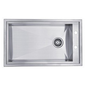 Dawn DSQ2917 31-1/2”L x 18-7/8”W x 10”D Dual Mount Square Single Bowl