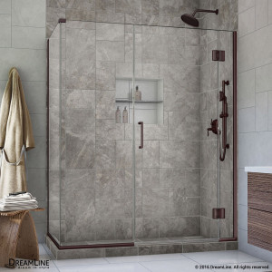 DreamLine E1233034 Unidoor-X 59 in. W x 34.375 in. D Hinged Shower Enclosure