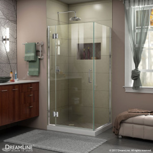 DreamLine E12934 Unidoor-X 35-3/8 in. W x 34 in. Hinged Shower Enclosure