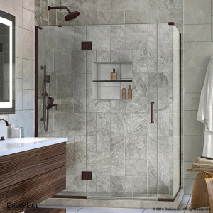 DreamLine E3300630L Unidoor-X Hinged Shower Enclosure With Left-wall Bracket