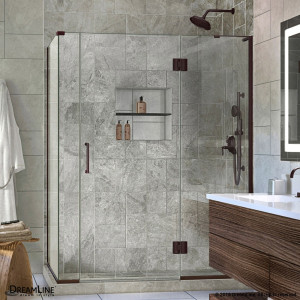 DreamLine E3300630R Unidoor-X Hinged Shower Enclosure With Right-wall Bracket