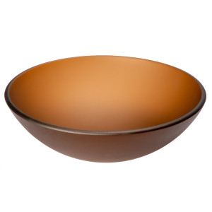 Eden Bath EB_GS46 Brown Frosted Glass Vessel Sink Bowl