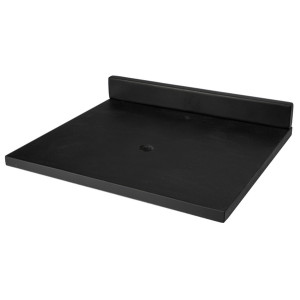Eden Bath EB_N2522CB 25-in x 22-in Concrete Vanity Top + Backsplash - Charcoal