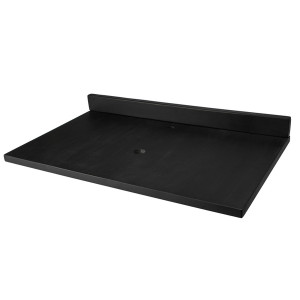 Eden Bath EB_N3722CB 37-in x 22-in Concrete Vanity Top + Backsplash - Charcoal