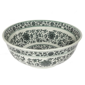Eden Bath EB_PS06 Ming Dynasty Decorative Porcelain Sink in Black