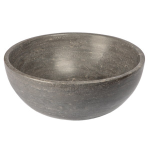 Eden Bath EB_S003BL-H Small Vessel Sink Bowl - Honed Black Limestone