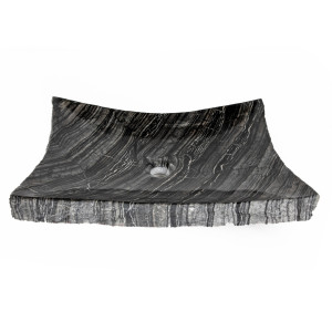 Eden Bath EB_S014WB-P Wooden Black Marble Large Rectangular Zen Sink