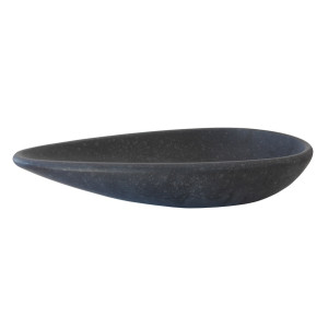 Eden Bath EB_S024BA-H Pod Shaped Vessel Sink - Honed Black Basalt