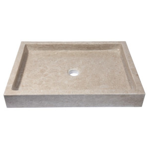 Eden Bath EB_S040PG-P Rectangular Vessel Sink - Penny Grey Marble