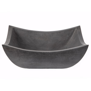 Eden Bath EB_S041LS-H Square Deep Zen Lava Stone Vessel Sink