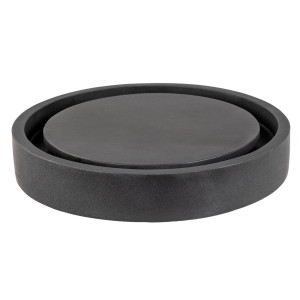 Eden Bath EB_S042LS-H Round Infinity Pool Lava Stone Vessel Sink