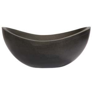 Eden Bath EB_S043LS-H Small Canoe Vessel Sink - Lava Stone