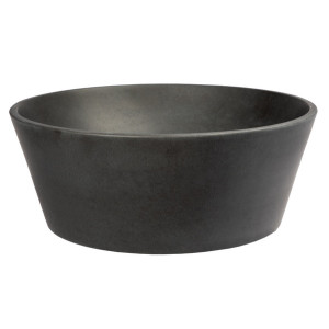 Eden Bath EB_S052LS-H 16-in Round Sloped Vessel Sink in Lava Stone