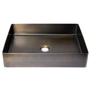 Eden Bath EB_SS002 Rectangular 18.9 x 14.6-in Stainless Vessel Sink + Drain