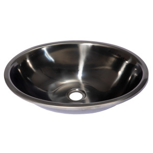 Eden Bath EB_SS052 Oval 17.5 x 14-in Stainless Steel Drop-In Sink with Drain