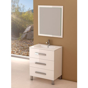 Eviva EVVN531-30GR Libra® Gray Wall Mount Bathroom Vanity with White Integrated Porcelain Sink