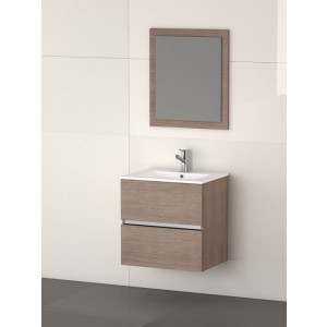 Eviva EVVN572-24 Ikaro® 24 Inch Wall Mount Bathroom Vanity with White Integrated Porcelain Sink