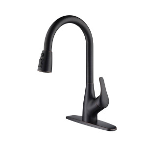 KIBI F101ORB Single Handle Pull Down Kitchen Faucet