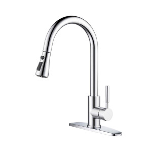 KIBI F102CH Single Handle Pull Down Kitchen Faucet