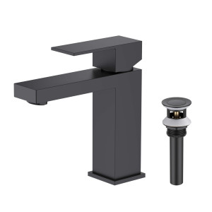 KIBI F202MB Single Handle Bathroom Sink Faucet with Pop Up Drain