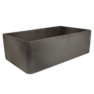 Nantucket Sinks FCFS3020S-Concrete 30-Inch Farmhouse Fireclay Kitchen Sink