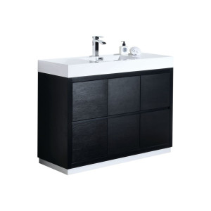 KubeBath FMB48 Bliss 48 Inch Free Standing Modern Bathroom Vanity