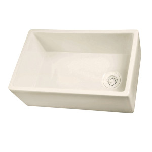 Bisque Barclay FS30-BQ 30'' Single Bowl Fireclay Apron Sink 