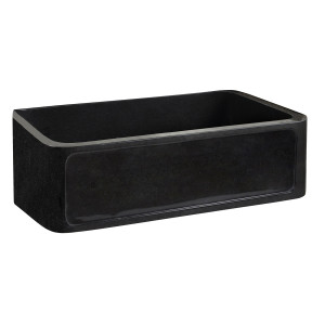 Barclay FSGSB4002-GPBL Ankra 33” Polished Black Farmer Sink Made of Granite