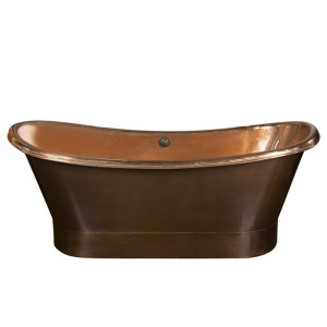 Barclay Chopin COTDSN70B-SAP 70 Inch Copper Double Slipper Bathtub