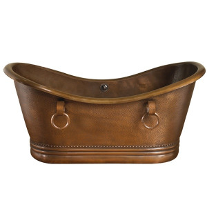 Barclay Bolero COTDSN72S-AC 72 Inch Copper Double Slipper Tub 