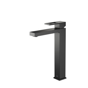 KIBI KBF1003MB Cubic Single Handle Bathroom Vessel Sink Faucet