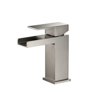 KIBI KBF1004BN Waterfall Single Handle Bathroom Vanity Sink Faucet